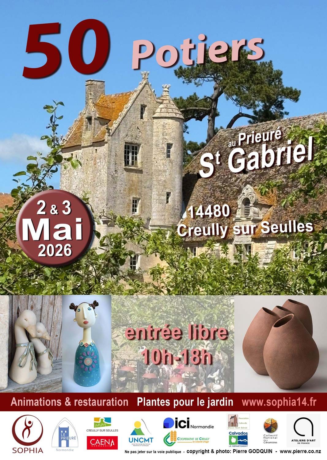 50 Potiers - Prieuré St Gabriel à Creully sur Seulles